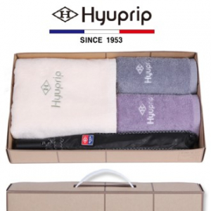 협립 코마 바스타올 1P + 세면타올 2P + 2단 엠보 바이어스 우산 1P- 우산 타올 세트