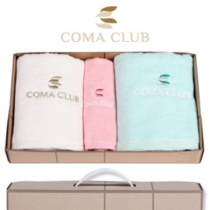 코마 클럽 바스타올 2P + 세면타올 1P - 타올세트