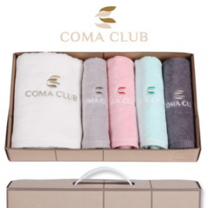코마 클럽 바스타올 1P + 세면타올 4P - 타올세트