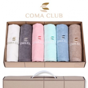 코마 클럽 솔리드 세면타올 6P - 타올 세트