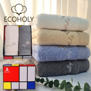 에코홀리 웨이브 호텔타올, 코마사 210 세면타올 2P - 타올 세트