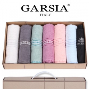 마시멜로 타올 6P 세트 + 가르시아 3단 심플 수동 우산 1P- 우산 타올 세트