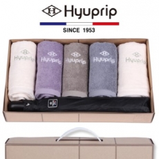 협립 호텔 코마 타올 5P + 2단 65 암막 고밀도 우산 1P 우산 타올 세트
