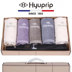협립 호텔 코마 타올 5P +가르시아 2단 블랙 1P - 우산 타올세트