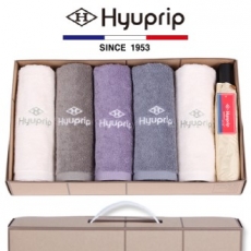 협립 호텔 코마 타올 5P +3단 암막 골든베이지 수동 1P - 우양산 타올세트