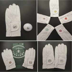 커스텀즈 남여 스웨이드 골프 장갑 1P
