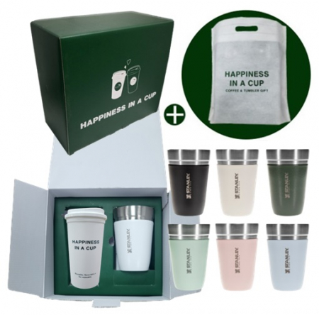 스탠리 고 진공 스쿠너 보온보냉컵 414ml 해피니스 리유저블 핫컵 콜드컵 텀블러 선물세트 #2