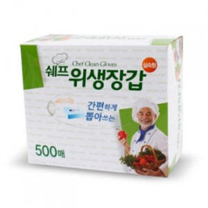 쉐프 위생장갑 500매 실속형