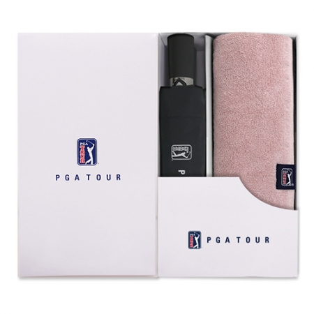 PGA 3단 7K 완전 자동 무지우산 + 200g 코마사 타올 세트 #2