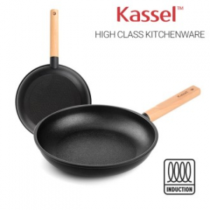 카셀 하이브리드 (Hybrid) 인덕션 (IH) 휠우드 티 타늄 프라이팬 24cm