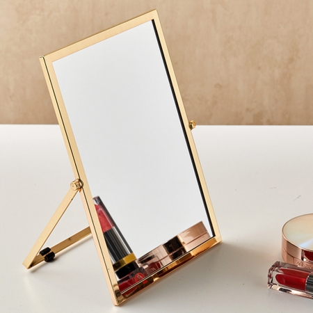 골드 메탈 직사각 거울 #2
