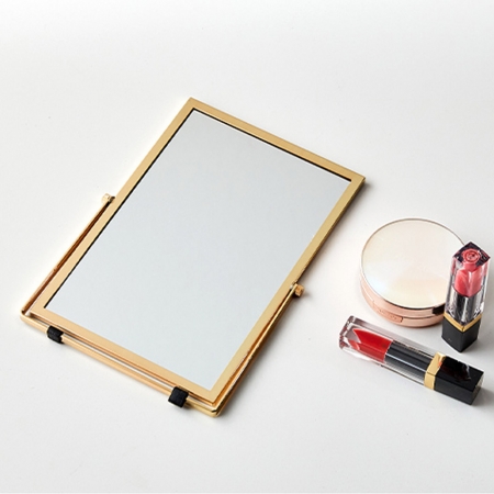 골드 메탈 직사각 거울 #4