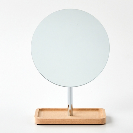 비치원목원형거울 #8