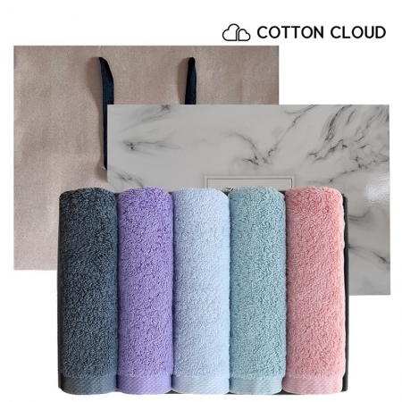 코튼클라우드 블랙라벨 40수 200g 5매 선물세트 (쇼핑백, 박스포장) #2