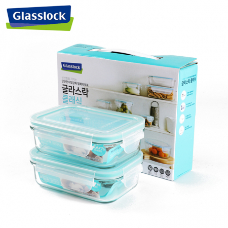 [글라스락] 클래식 직사각 400 밀폐용기 2조 #2