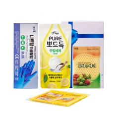 퓨어 니트릴위생장갑 수세미 행주(4종)