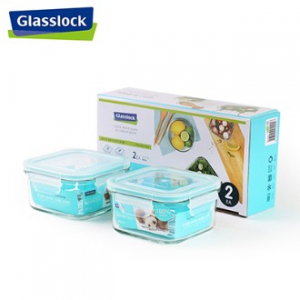 GL 클래식 정사각 밀폐용기 490 2조세트