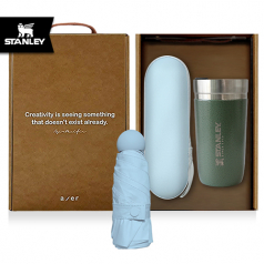 레스쁘리 고급 텀블러 세트 MMM (마카롱 우산 + 스탠리 고 진공 텀블러 473ml)