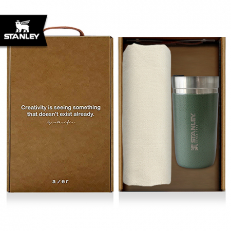 레스쁘리 고급 텀블러 세트 JJJ (솔리드 에코백 + 스탠리 고 진공 텀블러 473ml) #2