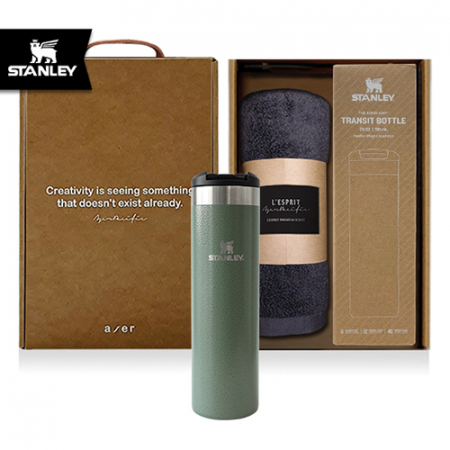레스쁘리 고급 텀블러 세트 N (프리미엄 타올 + 스탠리 에어로라이트 진공 텀블러 591ml) #2
