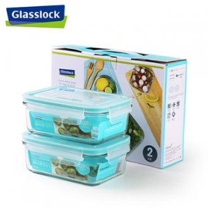 글라스락 클래식 직사각 밀폐용기 710 2조