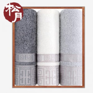 [송월타올]격자40 기념타올 3P 수건세트