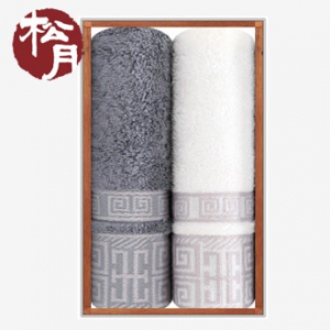 [송월타올]격자40 기념타올 2P 수건세트