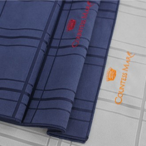 송월 CM 모던체크 타올 30, 스포츠타올 극세사100% 네이비그레이