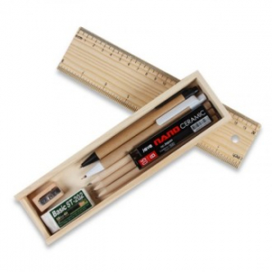 오라이프 나무 필통 문구 6종 세트 204호