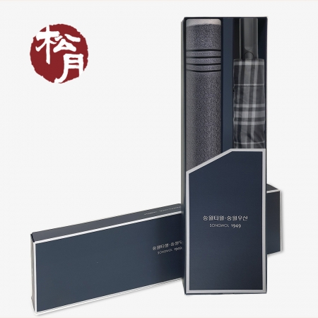 송월 MC2 포라인 타올 + 2단 모던체크 우산 2P 세트, 기념수건, 기념선물 #2