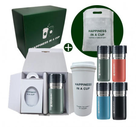 스탠리 고 진공 보틀 텀블러 473ml 해피니스 리유저블 핫컵 콜드컵 선물세트 #2