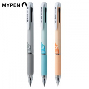 마이펜 마이볼 초저점도 유성 3색 볼펜 0.5mm