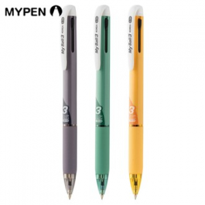 마이펜 마이볼 초저점도 유성 3색 볼펜 0.38mm