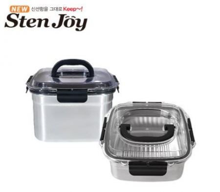 스텐조이 프리미엄 WAVE CLEAN 김치통 4.7L 2조 #2