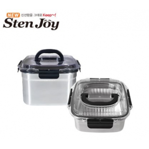 스텐조이 프리미엄 WAVE CLEAN 김치통 4.7L 2조