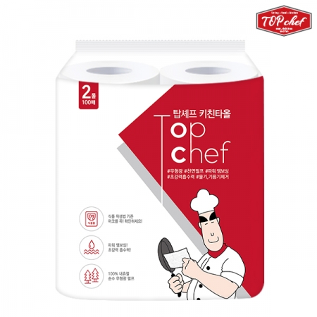 탑셰프 롤타입키친타올100매2롤 #2