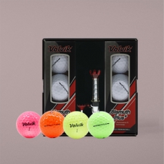 볼빅 비스무스 플러스 6구 자석티 세트 3pc 볼빅 골프공 6구