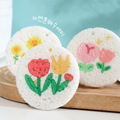 모모카멜 캠핑 일회용 천연수세미