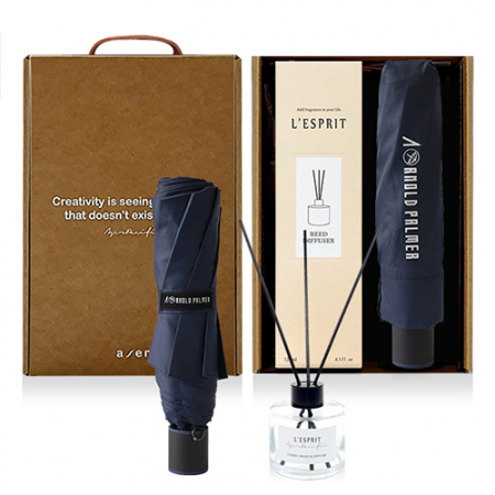 레스쁘리 고급 디퓨저 세트 HH (디퓨저 BASIC 120ml +  아놀드파마 3단 수동폰지 컬러 우산) #2