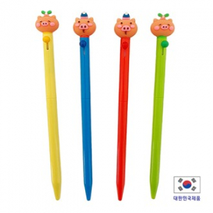 꽃돼지 니들볼 노크펜 0.7mm (국산)