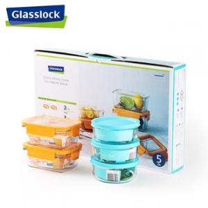 글라스락 네오 직 밀폐용기 & 냉장고볼 5조 A
