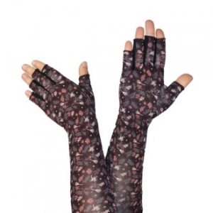 여성용 패션 롱 반 장갑