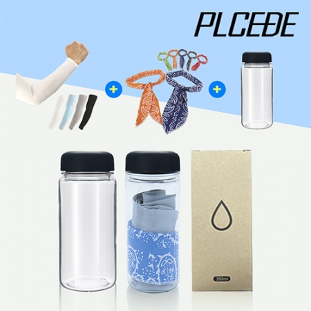 [플씨드] 아쿠아 쿨토시 1P + 아이스 쿨스카프 1P + 아이스 보틀 350ml 1P 세트 #2