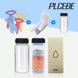 플씨드 국산 물방울 쿨스카프 1P + 국산 일반 밴딩 쿨토시 1P + 아이스 보틀 350ml 1P세트