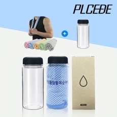 플씨드 뱀부얀 쿨타올 1P + 아이스 보틀 350ml 1P 세트