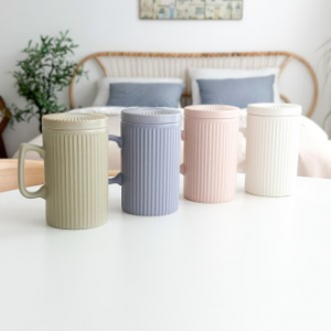 살다 무드 도자기 머그컵 4개 1세트