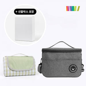 너랑나랑 피크닉 매트 + 피크닉 사각 보냉백 S 세트