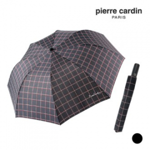 PC 피에르가르뎅 2단 체크 심플 우산