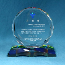[상패] 꽃패 크리스탈 상패 hs-04