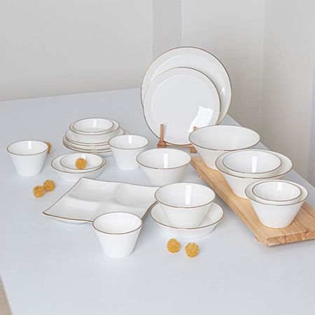 본차이나 뉴골드라인 22p 홈세트 #2